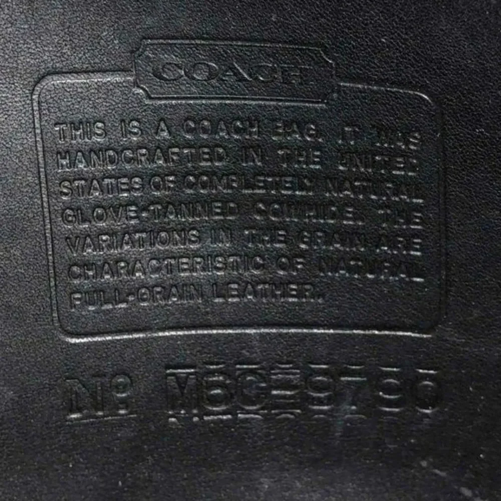 Coach black leather